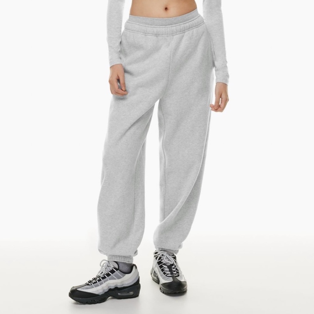 Tna XXS Aritzia Cozy Sweatfleece Mega Fit Jogger in Grey Size 2XS XXS - Picture 2 of 16